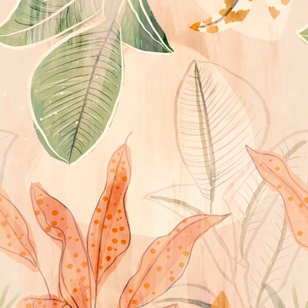 Galerie Wallpaper Product code: A60701_8 - One Roll One Motif II Wallpaper Collection - Terracotta Colours -  