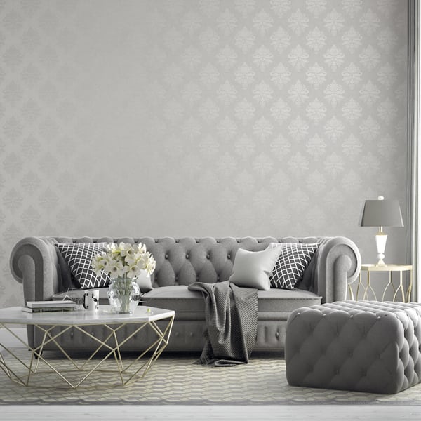 Galerie Wallpaper Product code: G68670_2 - Palazzo 2 Wallpaper Collection - Silver Grey,White Colours -  