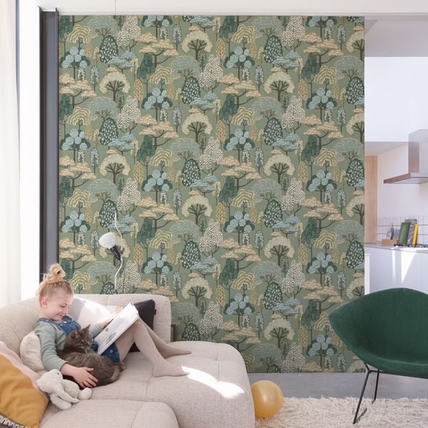 Galerie Wallpaper Product code: LD2113_2 - Little Dreamers Wallpaper Collection - Green Colours -  