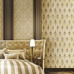 Galerie Wallcoverings Product Code: 23632 - Italian Classics 4 Wallpaper Collection Galerie Wallcoverings Product Code 23632 - Italian Classics 4 Wallpaper Collection - Gold Colours - Damasco Design