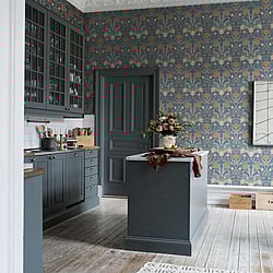 Galerie Wallcoverings Product Code: 33009 - Apelviken Wallpaper Collection Galerie Wallcoverings Product Code 33009 - Apelviken Wallpaper Collection - Blue Blush Colours - Tulips Design