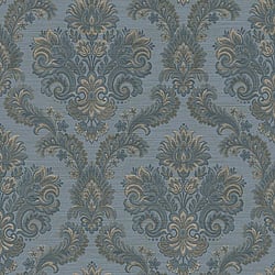 Galerie Wallcoverings Product Code 35946 - Ornamenta Wallpaper Collection - Blue Beige Colours - Floral Damask Design