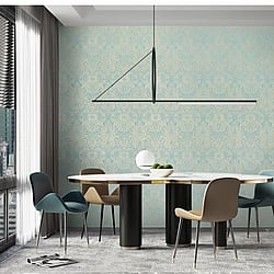 Galerie Wallcoverings Product Code: 65187 - Precious Wallpaper Collection Galerie Wallcoverings Product Code 65187 - Precious Wallpaper Collection - Green Colours - Brocade Design