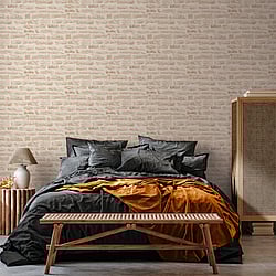 Galerie Wallcoverings Product Code: BB51129 - Bricks And More Wallpaper Collection Galerie Wallcoverings Product Code BB51129 - Bricks And More Wallpaper Collection - Beige Cream Colours - Rocky Retreat Motif Design