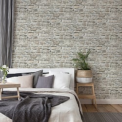 Galerie Wallcoverings Product Code: BB51130 - Bricks And More Wallpaper Collection Galerie Wallcoverings Product Code BB51130 - Bricks And More Wallpaper Collection - Beige Grey Colours - Stone Symphony Motif Design