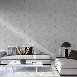Galerie Wallcoverings Product Code: BB51156 - Bricks And More Wallpaper Collection Galerie Wallcoverings Product Code BB51156 - Bricks And More Wallpaper Collection - Grey Metallic White Colours - Luxurious Marble Motif Design