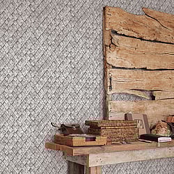 Galerie Wallcoverings Product Code: G45339 - Grunge Wallpaper Collection Galerie Wallcoverings Product Code G45339 - Grunge Wallpaper Collection - Grey Colours - Metal Grate Design