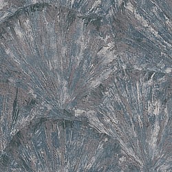 Galerie Wallcoverings Product Code HZ62041 - Horizon Wallpaper Collection - Blue Metallic Colours - Wide Fan Design
