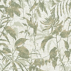 Galerie Wallcoverings Product Code HZ62047 - Horizon Wallpaper Collection - Cream Green Metallic Colours - Cloud Forest Design