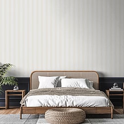 Galerie Wallcoverings Product Code: SS21238 - Style Sisters Classic Wallpaper Collection Galerie Wallcoverings Product Code SS21238 - Style Sisters Classic Wallpaper Collection - Flock Stripe White Design