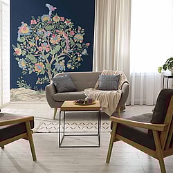 Galerie Wallcoverings Product Code: TJ41402M - Mulberry Tree Wallpaper Collection Galerie Wallcoverings Product Code TJ41402M - Mulberry Tree Wallpaper Collection - Blue Colours - Derby Mural Design