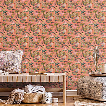 Galerie Wallcoverings Product Code 18524 - Into The Wild Wallpaper Collection - Orange Colours -  