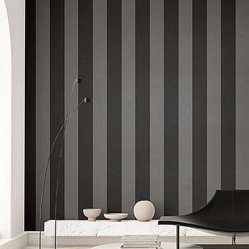 Galerie Wallcoverings Product Code 35969 - Ornamenta Wallpaper Collection - Anthracite Grey Colours -  