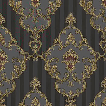 Galerie Wallcoverings Product Code 4609 - Italian Glamour Wallpaper Collection - Gold Black Colours -  