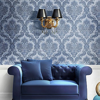 Galerie Wallcoverings Product Code 4617 - Italian Glamour Wallpaper Collection - Blue Colours -  