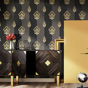 Galerie Wallcoverings Product Code 4629 - Italian Glamour Wallpaper Collection - Black Colours -  