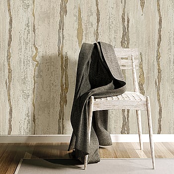 Galerie Wallcoverings Product Code 49361 - Stratum Wallpaper Collection - beige cream silver Colours -  