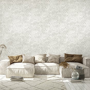 Galerie Wallcoverings Product Code 65004 - Feel Wallpaper Collection - Silver Light Grey Cream  Colours -  