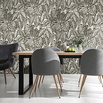 Galerie Wallcoverings Product Code 81263 - Feel Wallpaper Collection - Grey Charcoal Ecru White Beige Colours -  