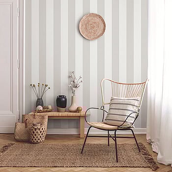 Galerie Wallcoverings Product Code 9814-3 - Essential Stripes Wallpaper Collection - Dark Grey Colours -  