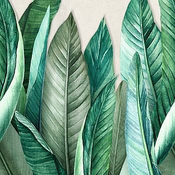 Galerie Wallcoverings Product Code A39501 - One Roll One Motif II Wallpaper Collection - Green Colours -  