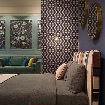 Galerie Wallcoverings Product Code EL21063 - Elisir Wallpaper Collection - Blue Brown Colours -  