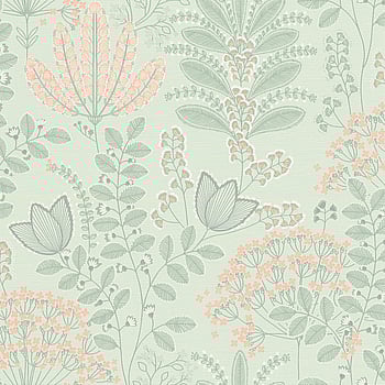 Galerie Wallcoverings Product Code FL61127 - Flourish Wallpaper Collection - Grey/Green Colours -  