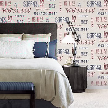 Galerie Wallcoverings Product Code G23330 - Deauville 2 Wallpaper Collection - Navy Blue Red White Colours -  