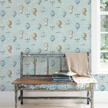 Galerie Wallcoverings Product Code G56200 - Nostalgie Wallpaper Collection - Blue Colours -  