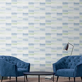 Galerie Wallcoverings Product Code G67743 - Special Fx Wallpaper Collection - Blue Green Silver Colours -  
