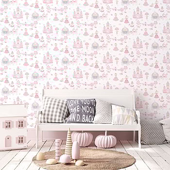 Galerie Wallcoverings Product Code G78371 - Tiny Tots 2 Wallpaper Collection - Pinks Grey Colours -  