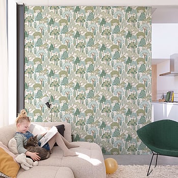 Galerie Wallcoverings Product Code LD2109 - Little Dreamers Wallpaper Collection - Green Colours -  