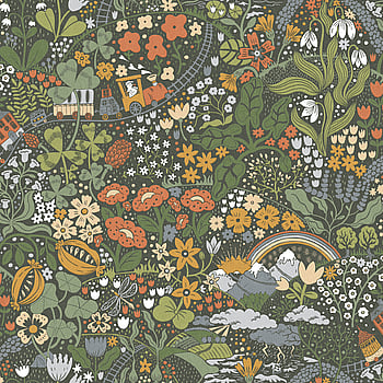 Galerie Wallcoverings Product Code RD29037 - Resan Wallpaper Collection - Landscape dark Colours -  