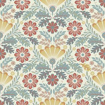 Galerie Wallcoverings Product Code S24121 - Sommarang 2 Wallpaper Collection - Yellow, red, blue Colours -  