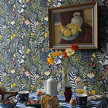 Galerie Wallcoverings Product Code S55010 - Sommarang Wallpaper Collection - Blue Multi-coloured Colours -  