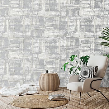 Galerie Wallcoverings Product Code SM0604 - Lustre Wallpaper Collection - Silver Grey Colours -  