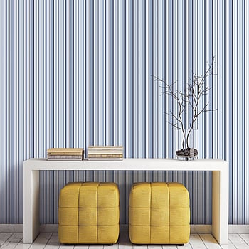 Galerie Wallcoverings Product Code ST36911 - Simply Stripes 3 Wallpaper Collection - Navy Blue Colours -  