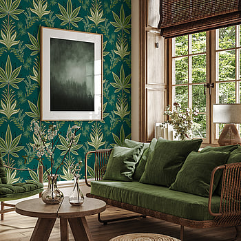 Galerie Wallcoverings Product Code TJ40114 - Mulberry Tree Wallpaper Collection - Green Colours -  