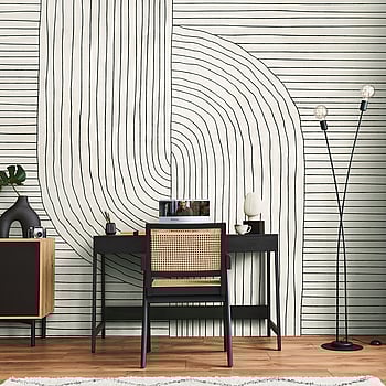 Galerie Wallcoverings Product Code WH45260M - Welcome Home Murals Wallpaper Collection - Beige, Cream, Black Colours -  